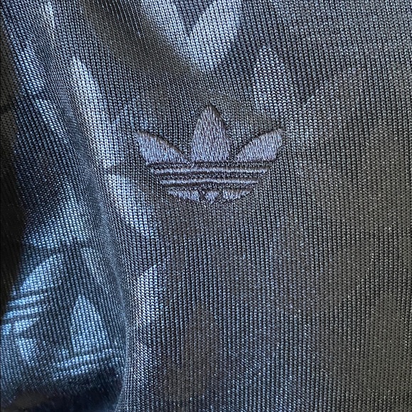Adidas Wide Leg Trefoil Print Track Pants - Picture 7 of 7